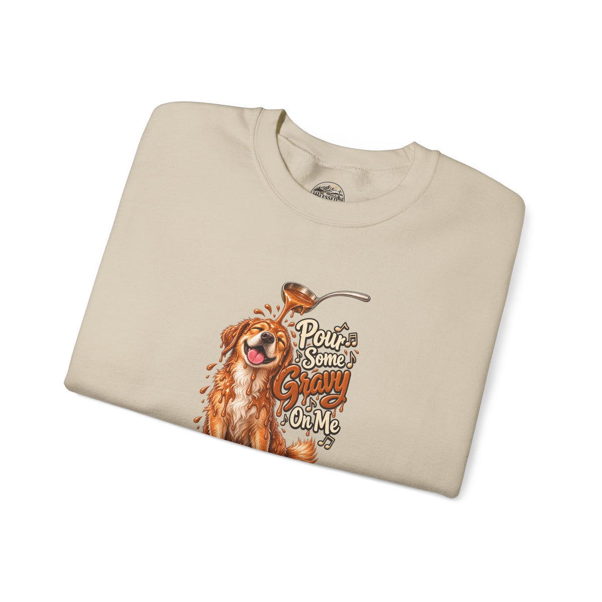 Golden Retriever Puppy Thanksgiving Crewneck Sweatshirt