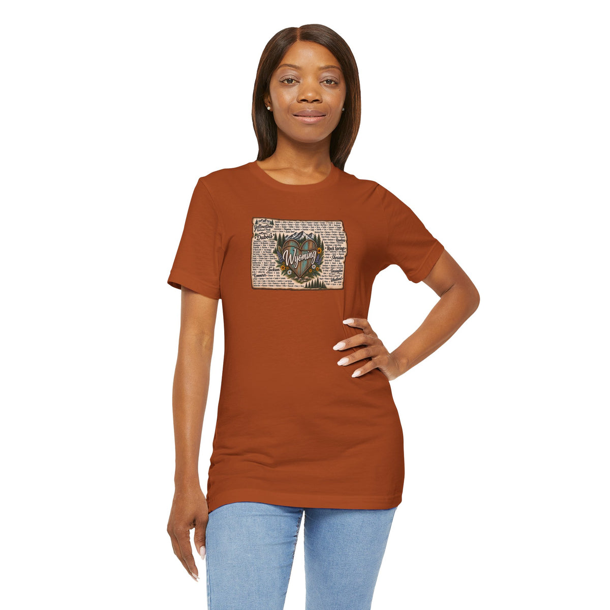Wyoming State Outline Tee