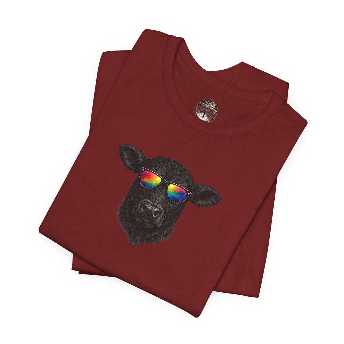 Black Cow With Sunglasses