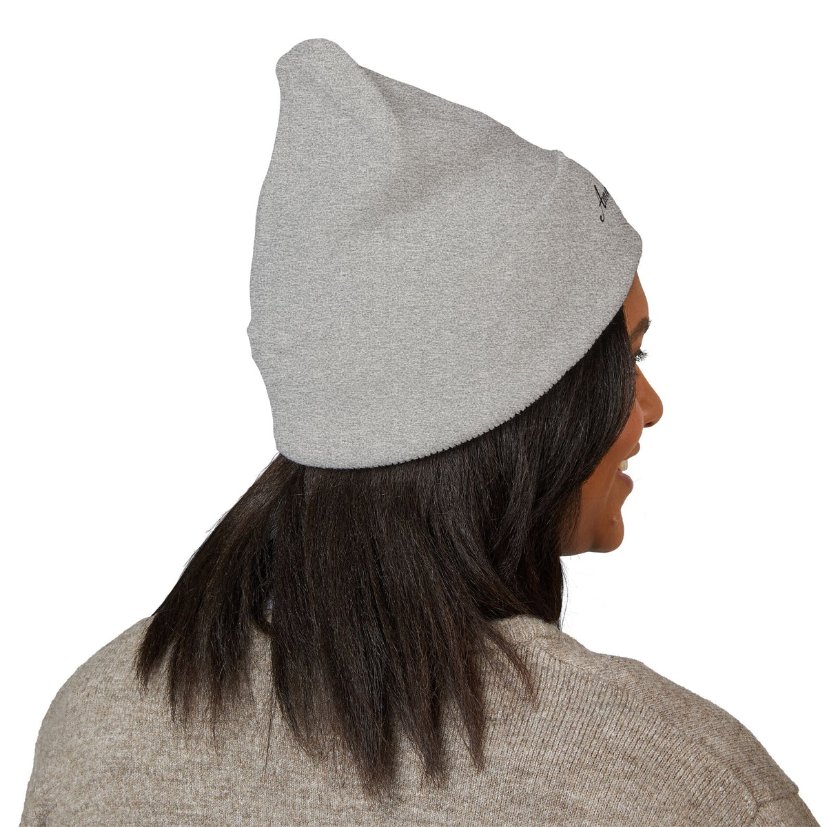 Amazing Grace Embroidered Cuffed Beanie — Faith-Inspired Winter Hat