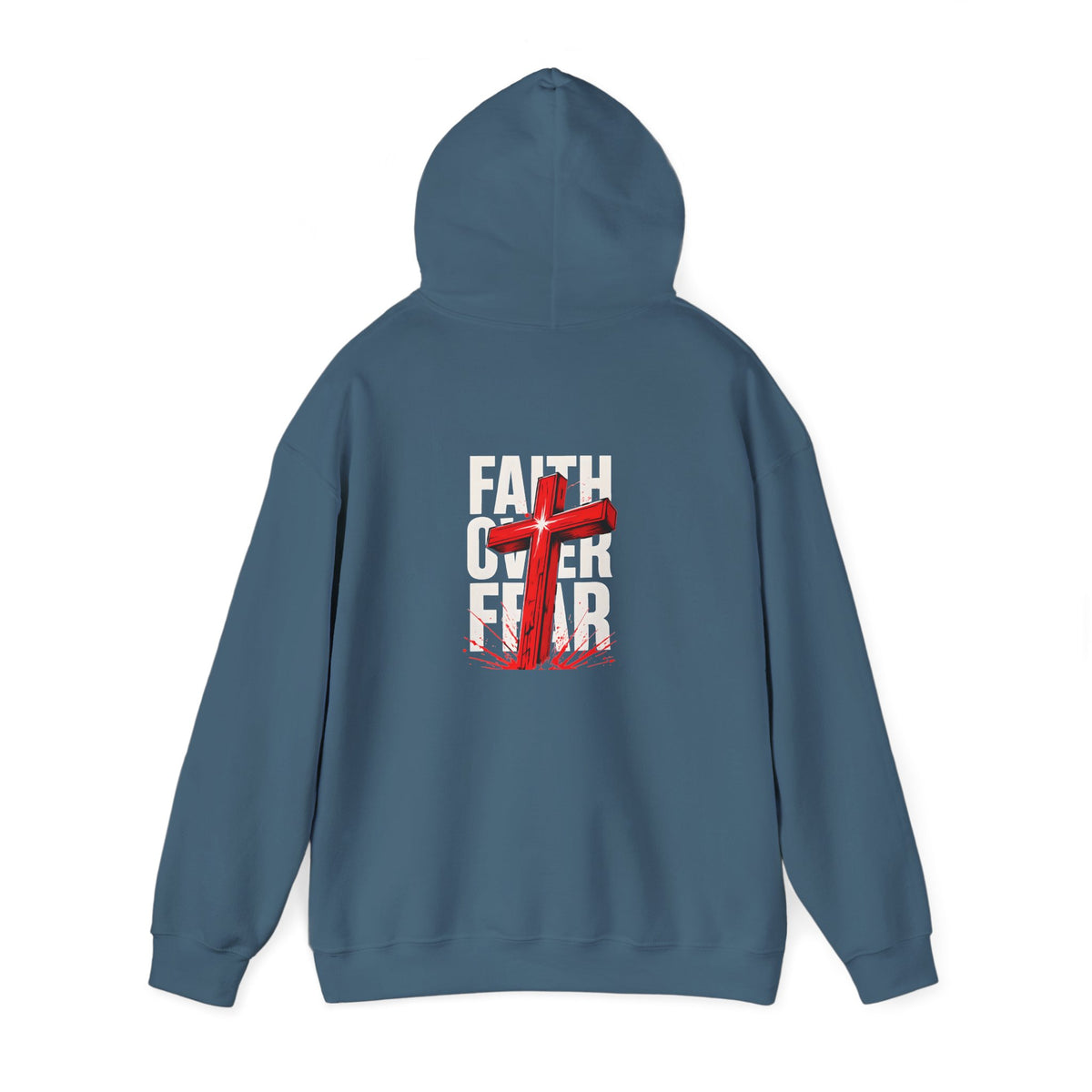 Faith Over Fear Hooded Sweatshirt - Unisex Christian Apparel
