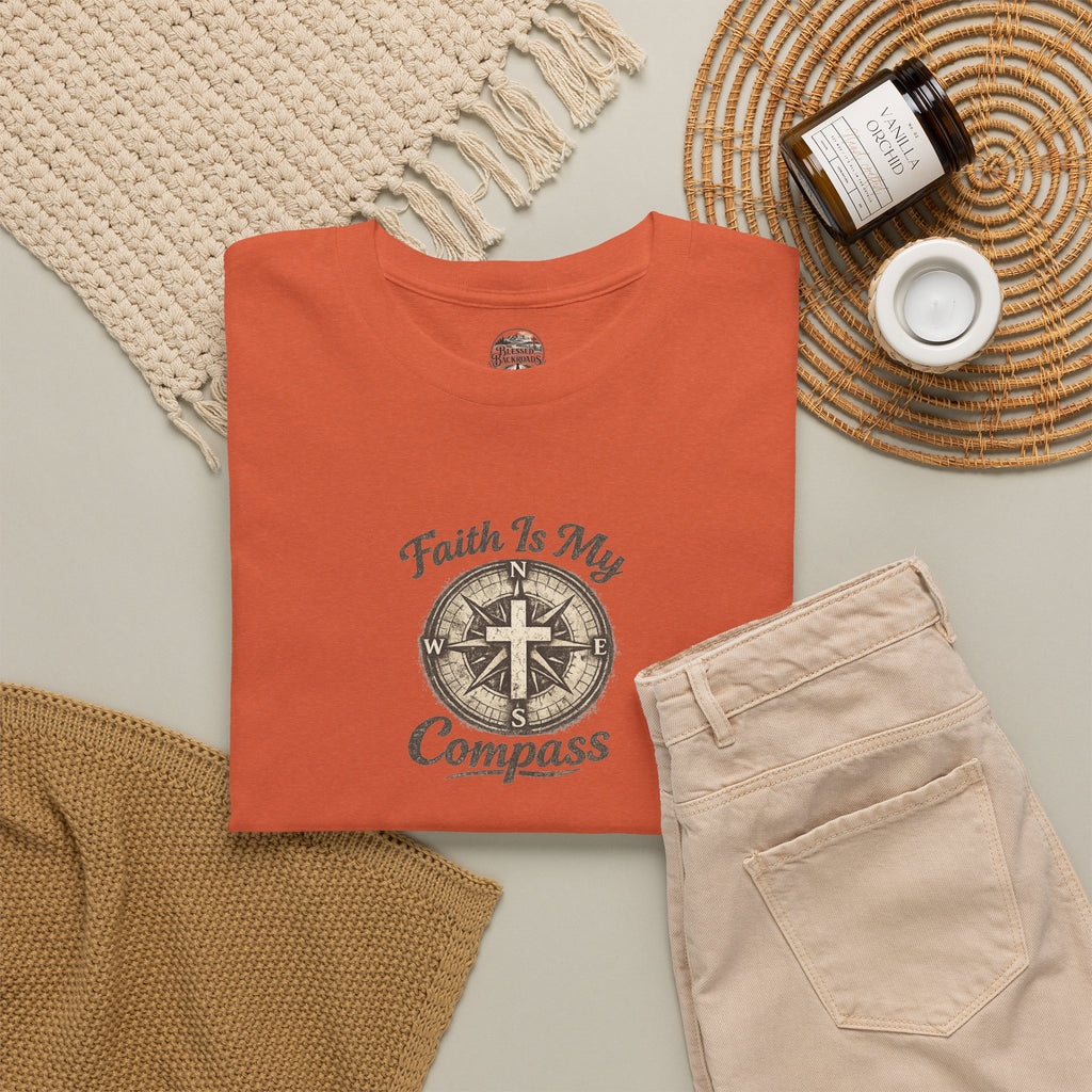 Faith In My Compass T-Shirt — Christian Compass Graphic Tee