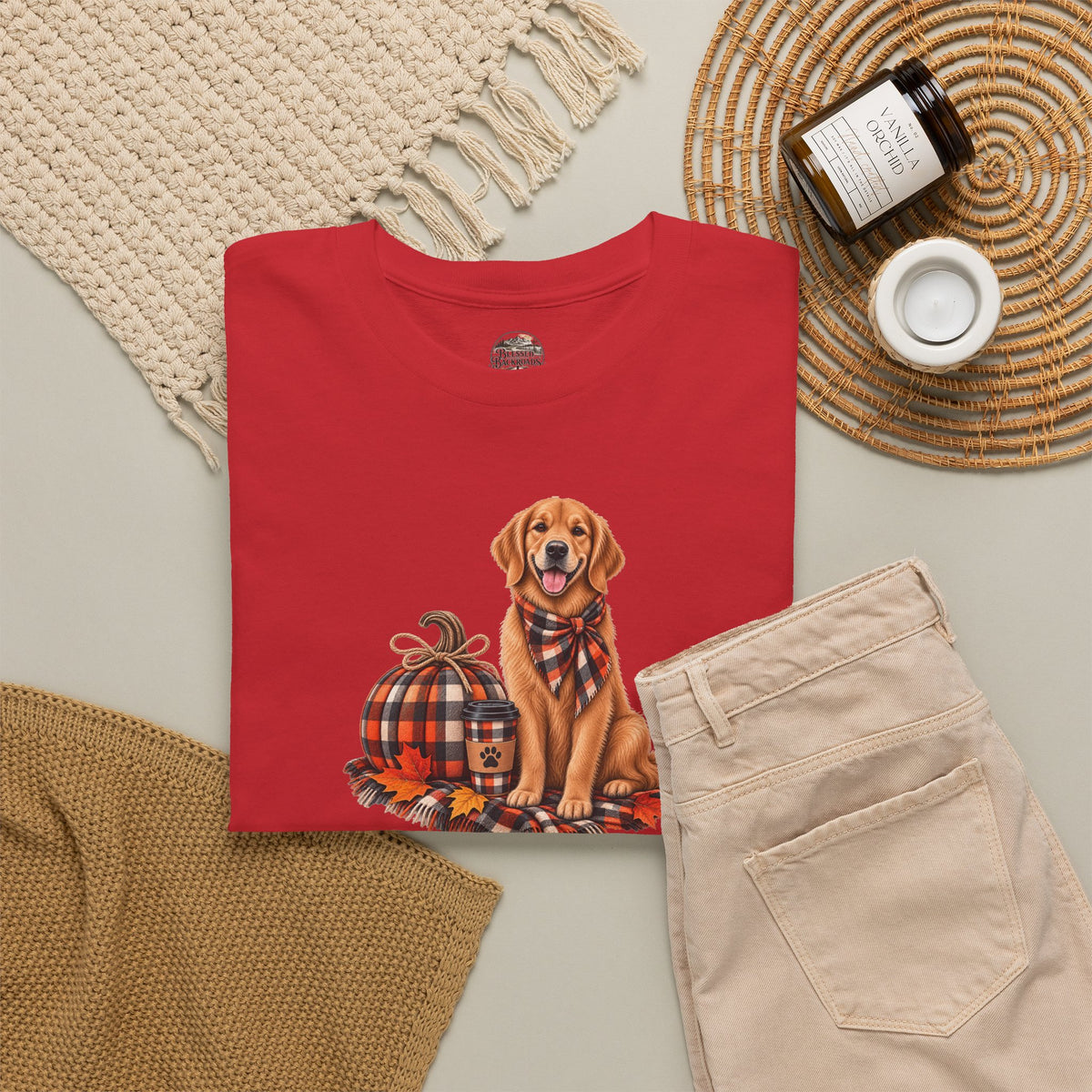 Golden Retriever Fall Tee
