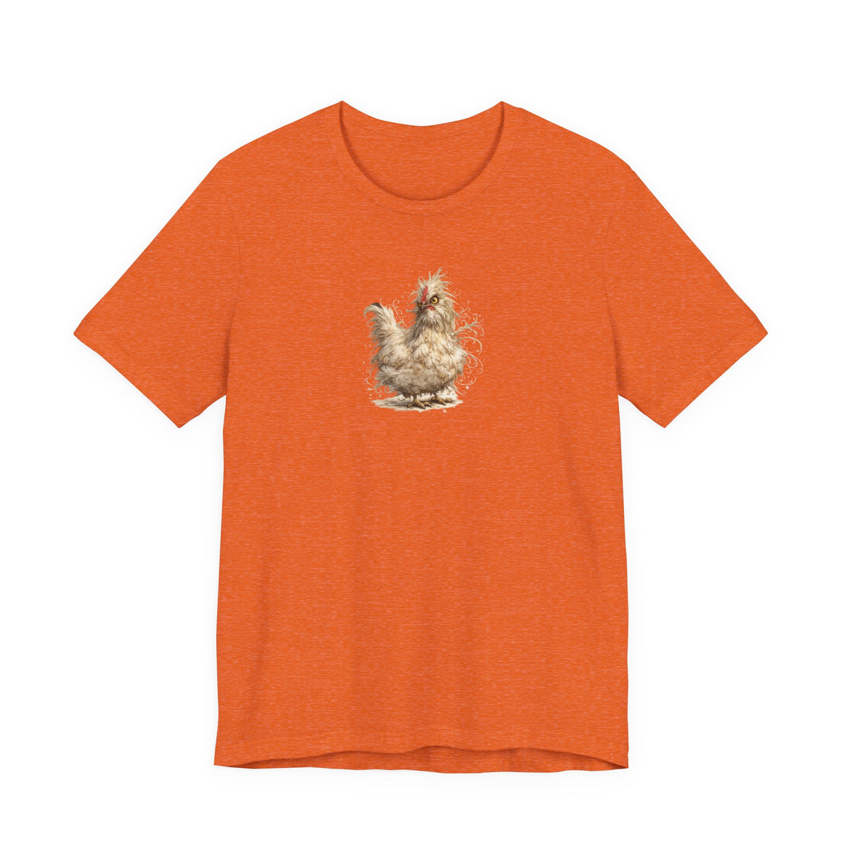 Chicken Illustration T‑Shirt — Fluffy Hen Art Tee for Farm & Animal Lovers