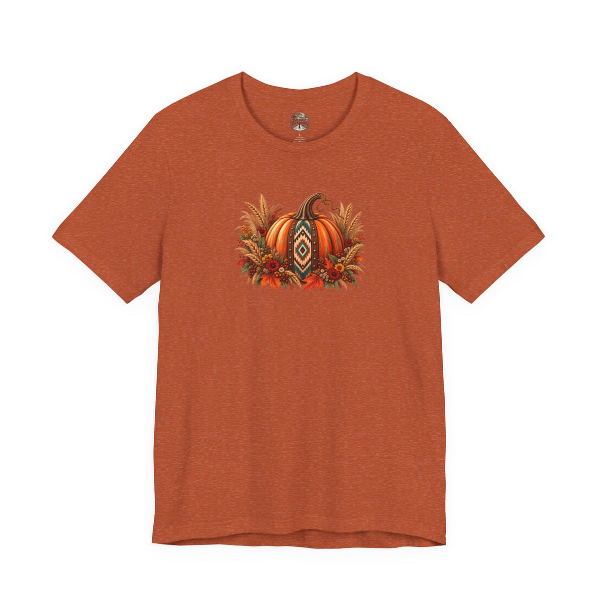 Fall Pumpkin & Sunflower Tee — Autumn Harvest Graphic T-Shirt