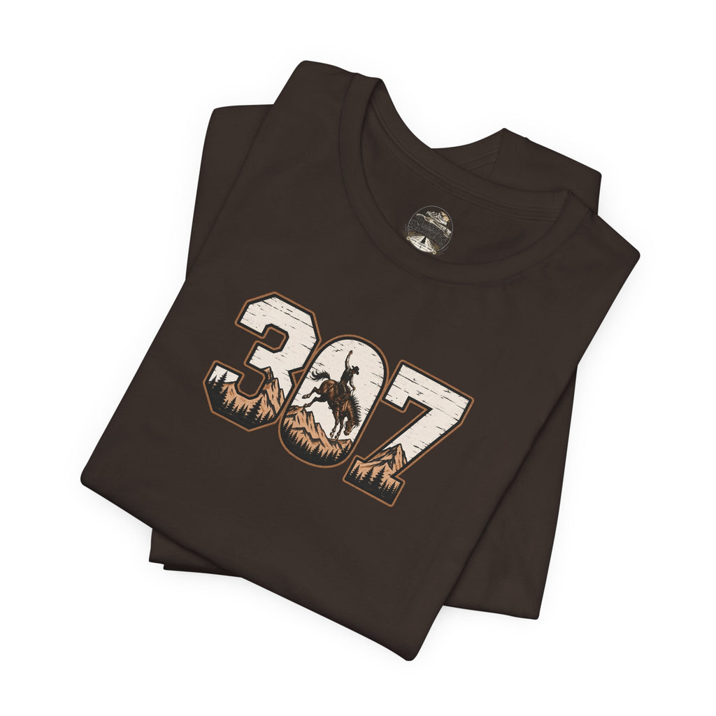 307 Wyoming Cowboy T-Shirt – Rustic Western State Pride Tee