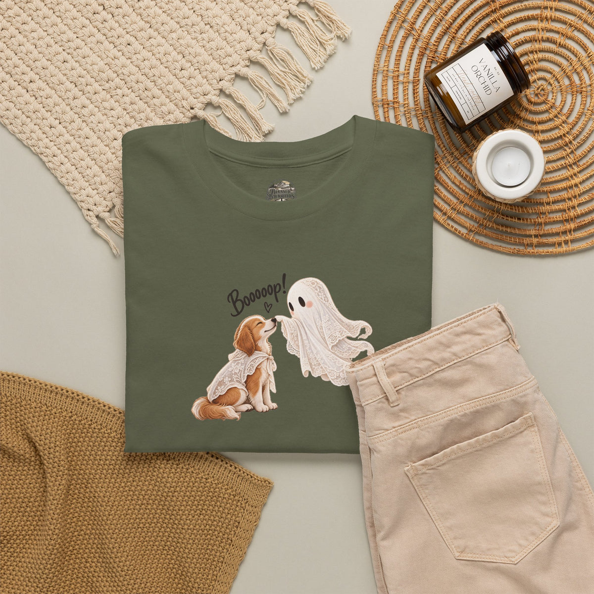 Booooop! Cute Ghost and Dog