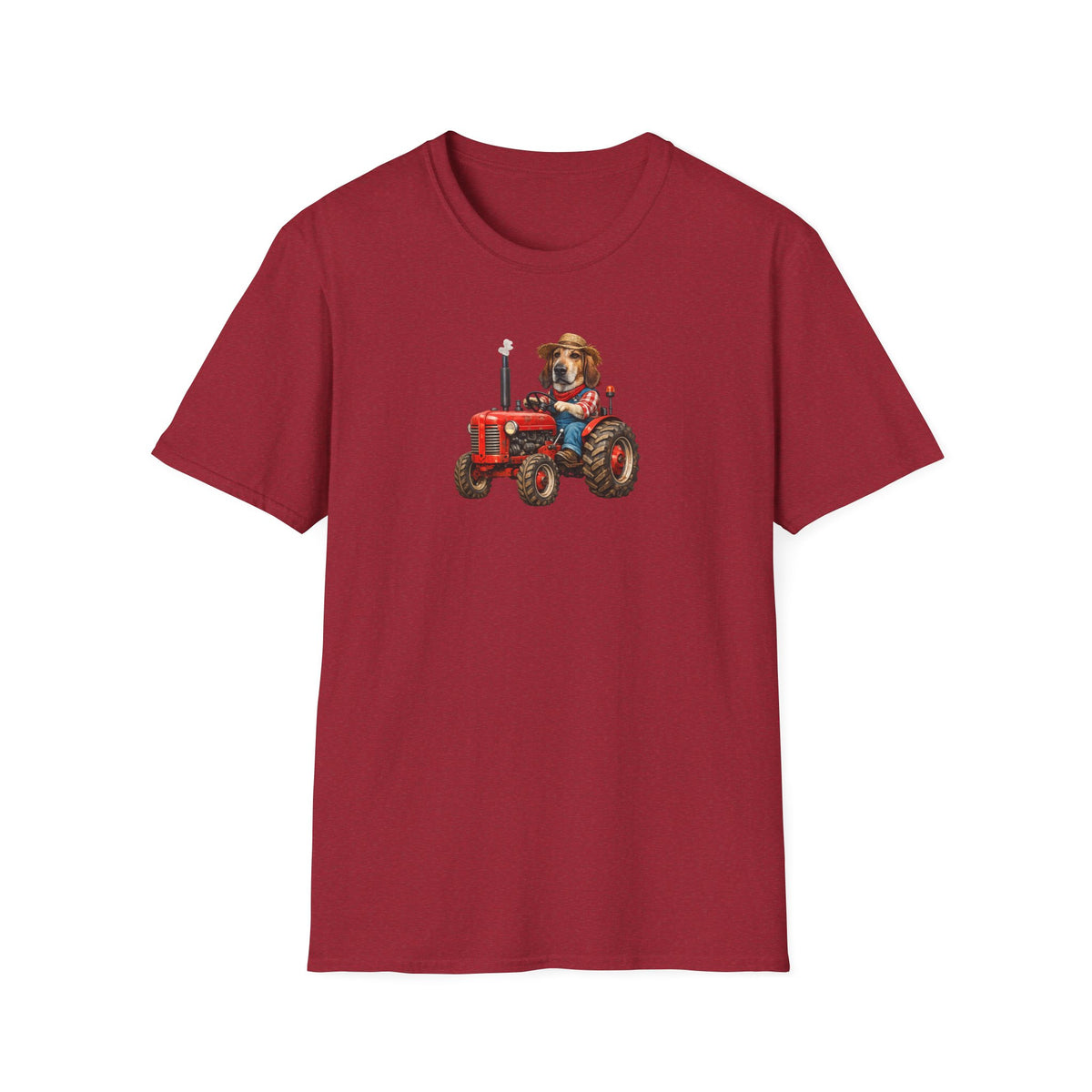 Dog on Tractor T‑Shirt — Cute Farmer Pup Graphic Tee
