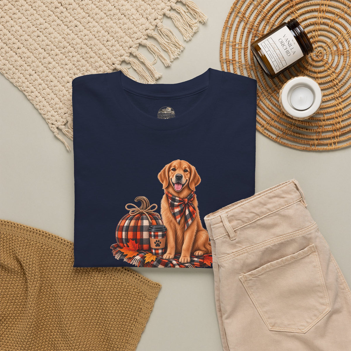 Golden Retriever Fall Tee