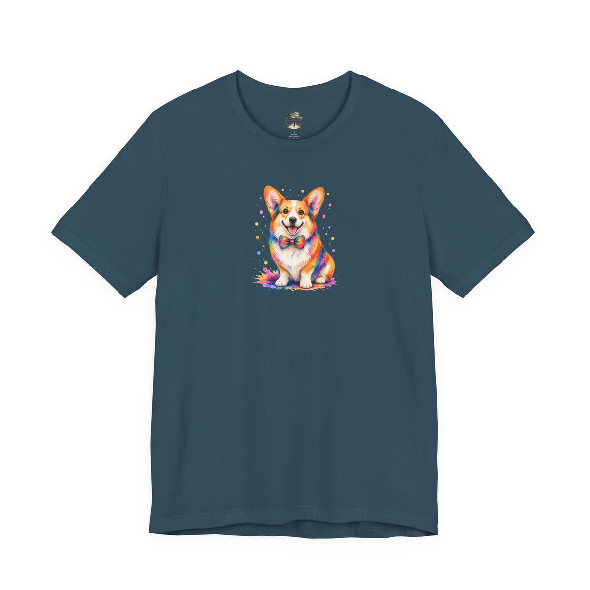 Corgi Watercolor Tee — Colorful Cute Corgi T‑Shirt