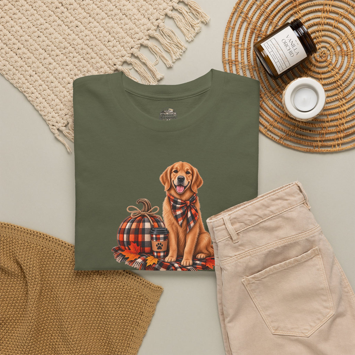 Golden Retriever Fall Tee