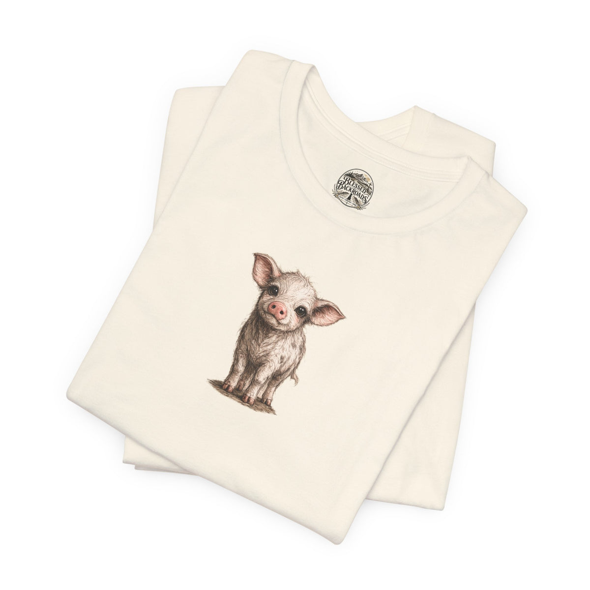 Cute Piglet T-Shirt — Adorable Farm Animal Tee for Animal Lovers