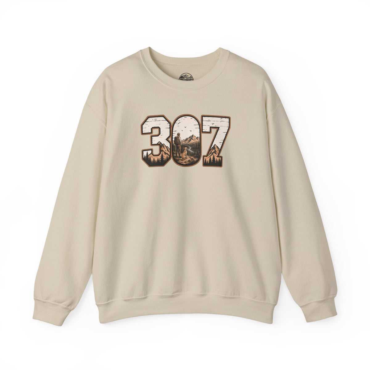 Crewneck Sweatshirt — 307 Mountain Landscape Graphic