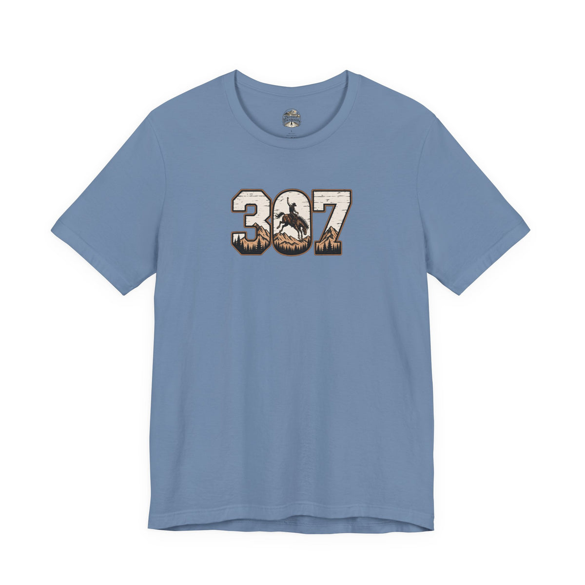 307 Wyoming Cowboy T-Shirt – Rustic Western State Pride Tee