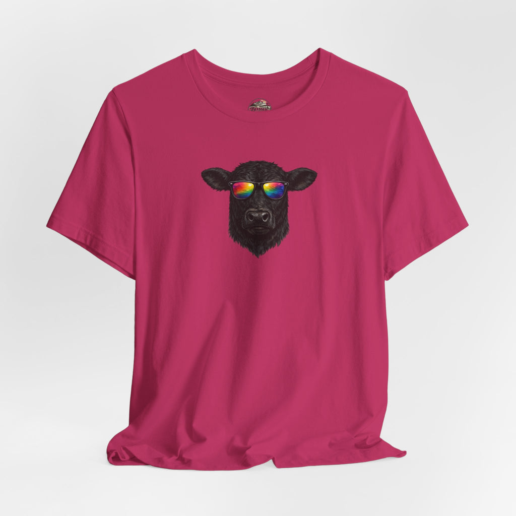 Black Cow With Sunglasses