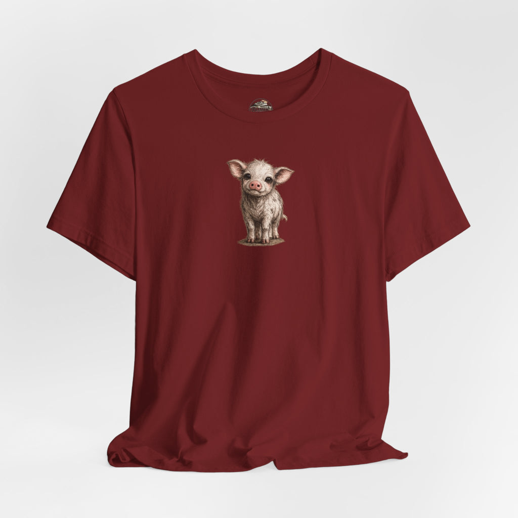 Cute Piglet T-Shirt — Adorable Farm Animal Tee for Animal Lovers