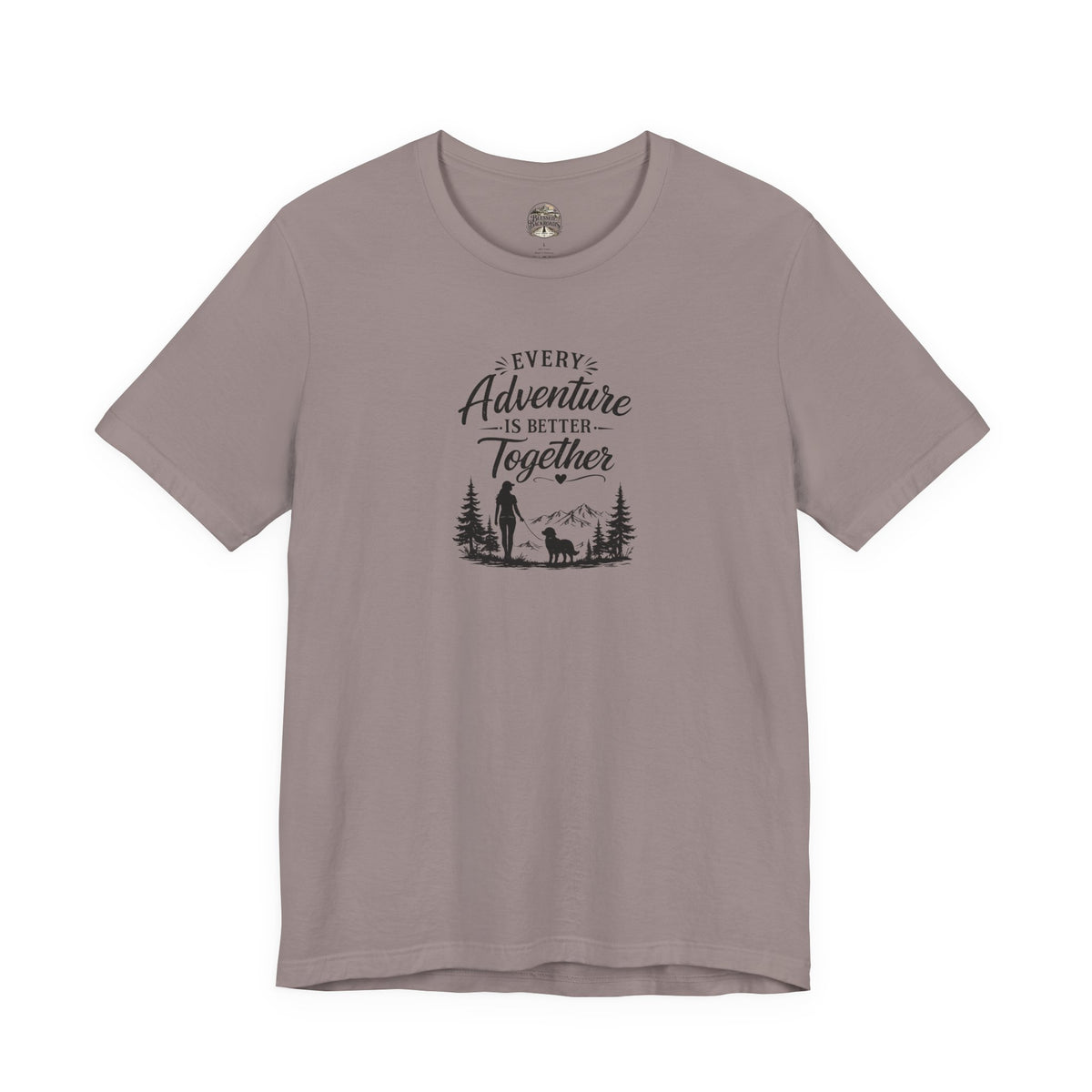 Adventure Together T-Shirt – "Every Adventure Is Better Together" Hiking & Dog Graphic Tee