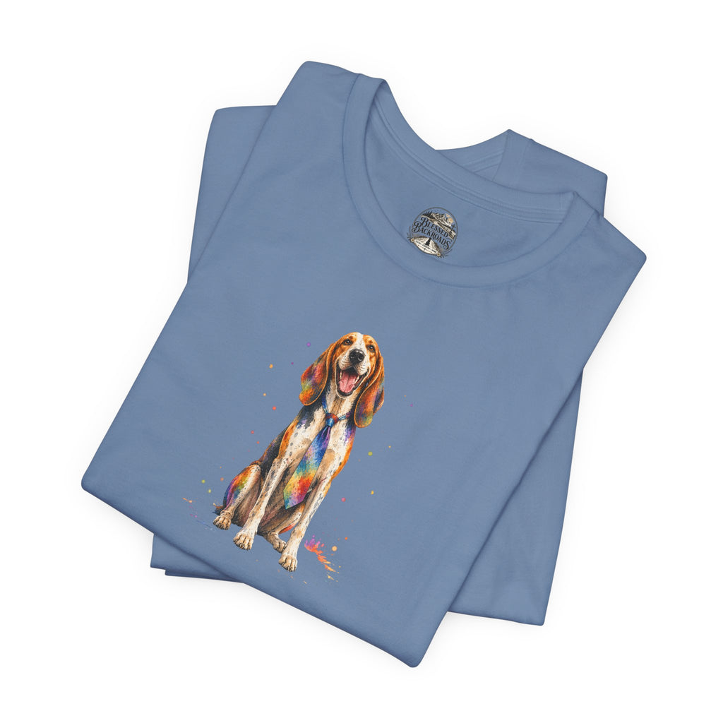 Hound Dog Watercolor T-Shirt – Colorful Dog Lover Tee