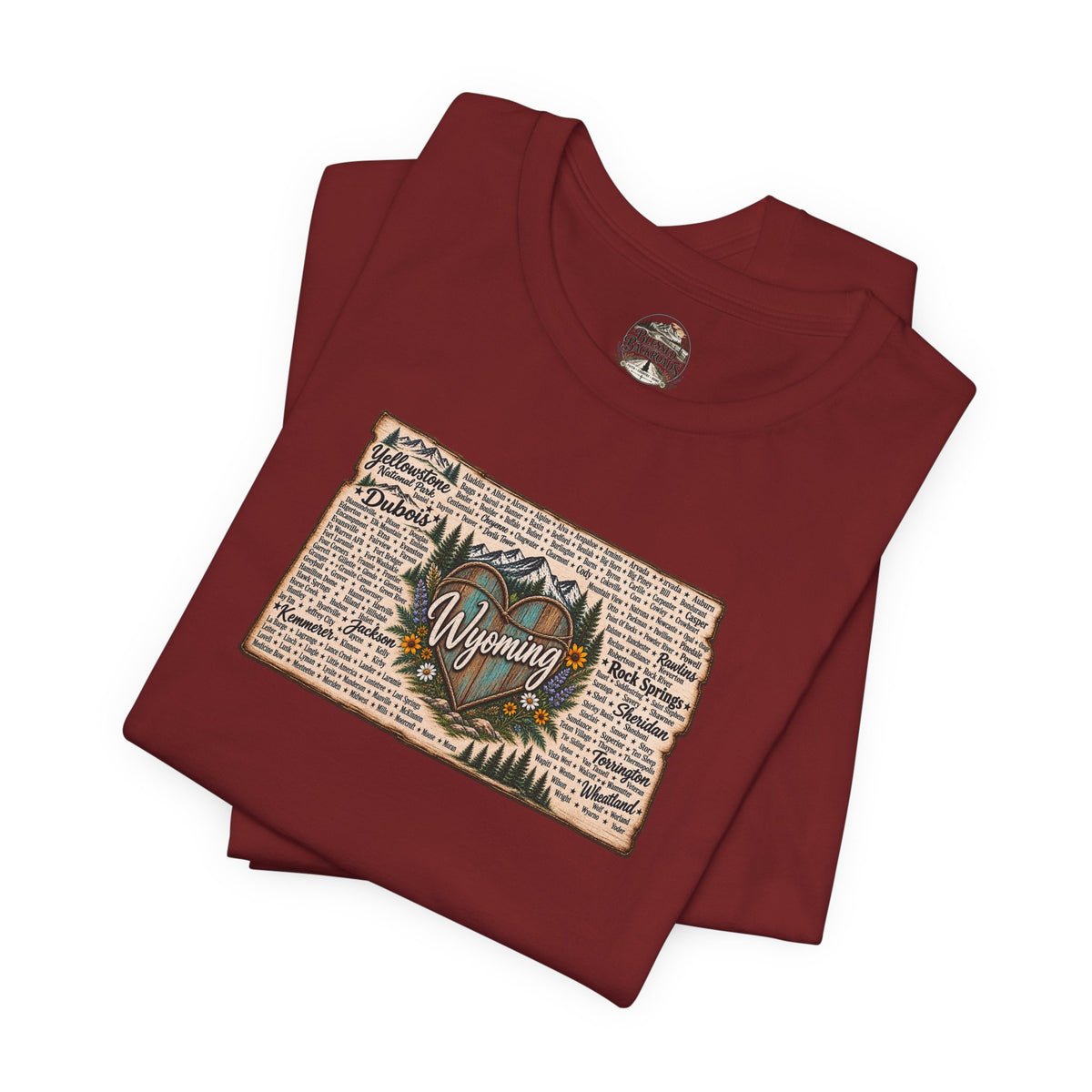 Wyoming State Outline Tee