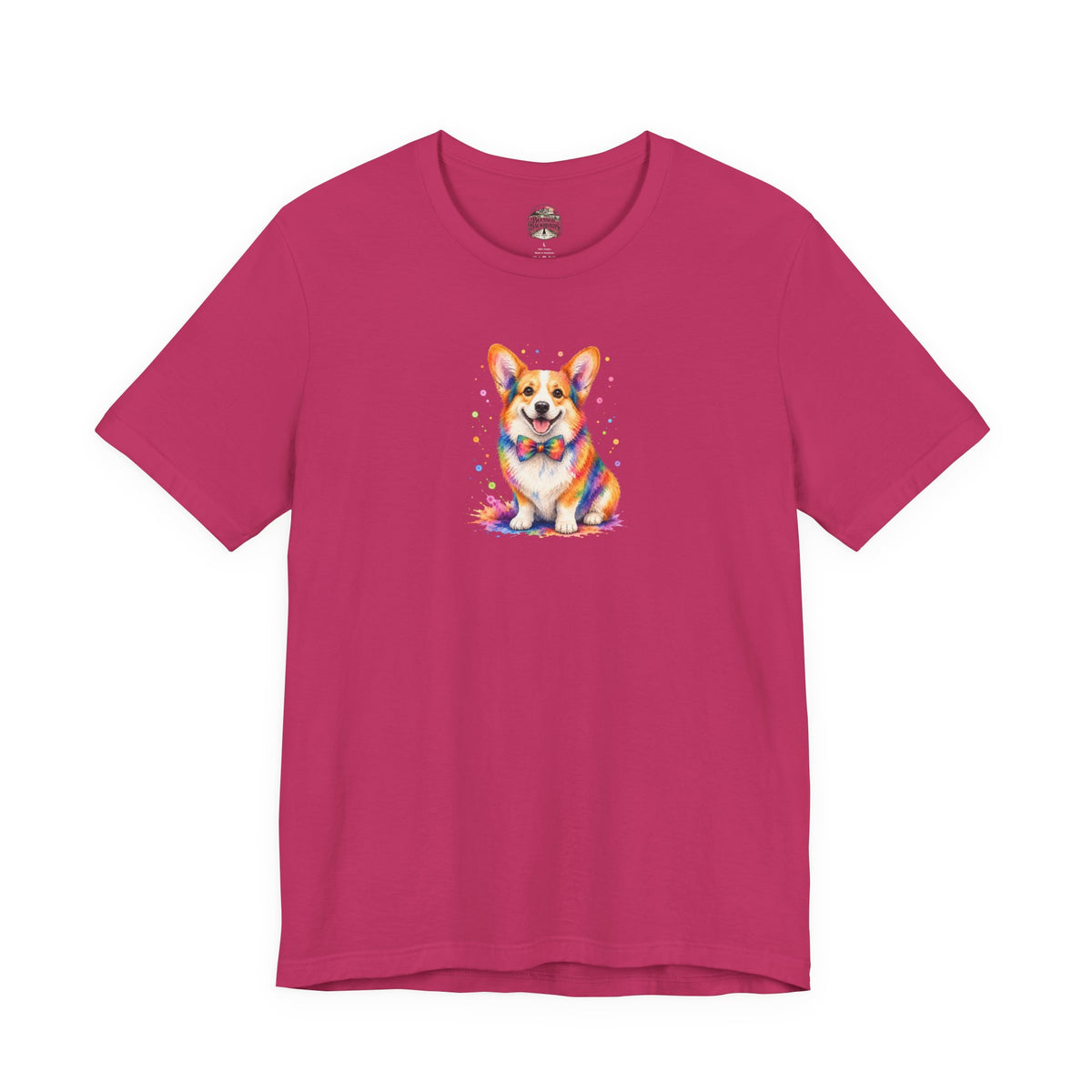 Corgi Watercolor Tee — Colorful Cute Corgi T‑Shirt
