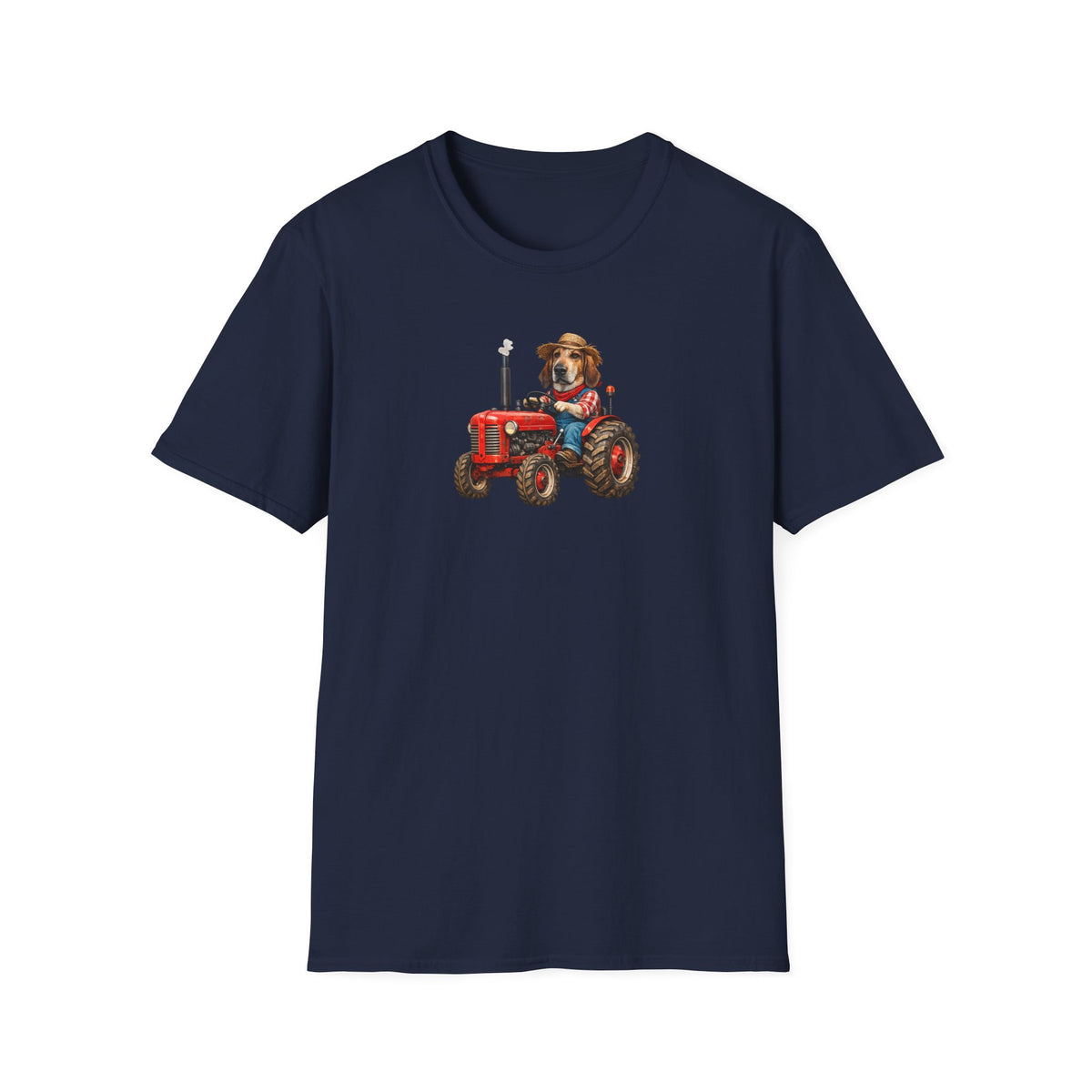 Dog on Tractor T‑Shirt — Cute Farmer Pup Graphic Tee