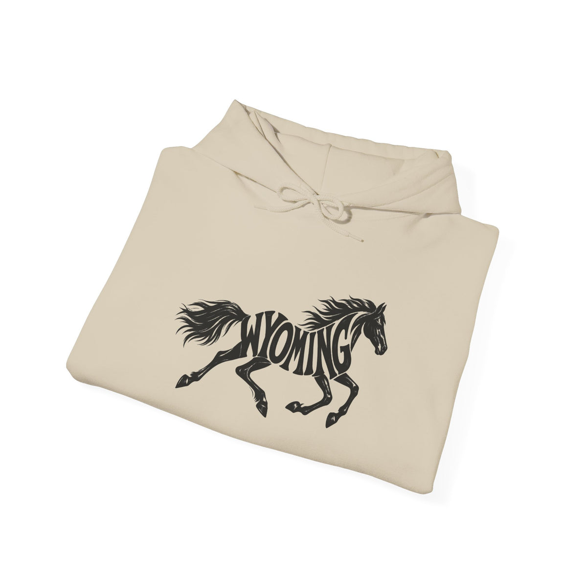 Wyoming Running Horse Hoodie