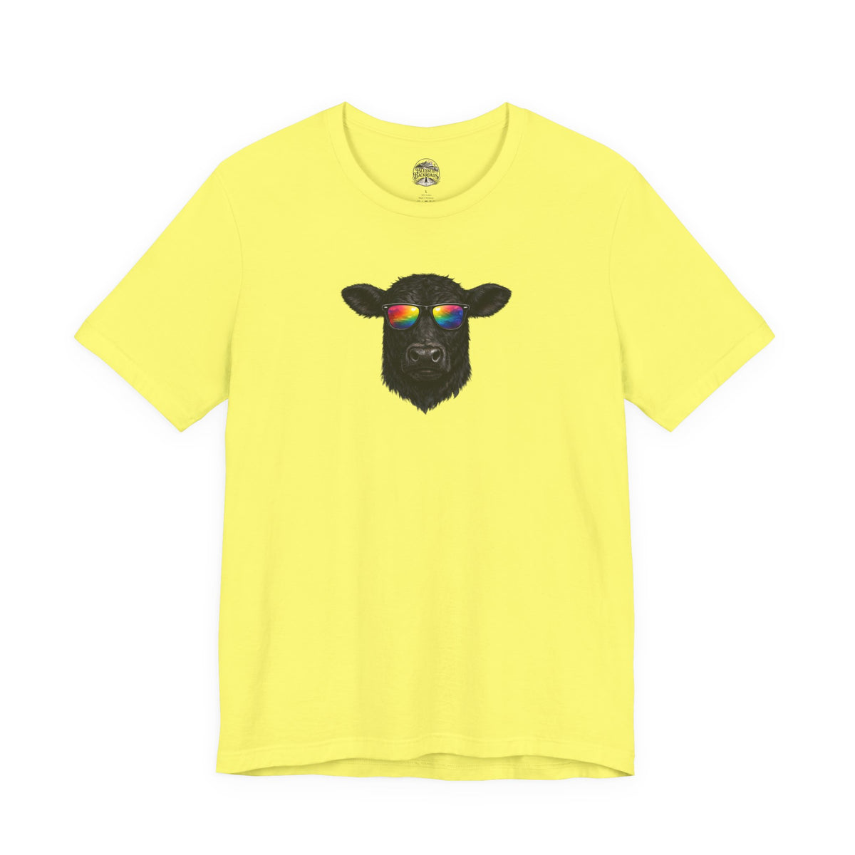 Black Cow With Sunglasses
