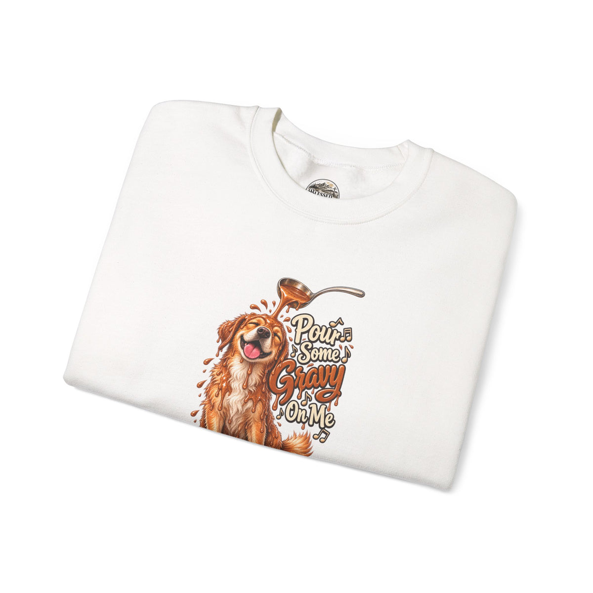 Golden Retriever Puppy Thanksgiving Crewneck Sweatshirt