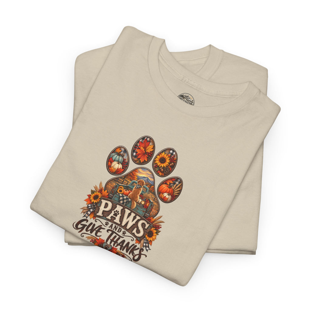 Thankful Paws Thanksgiving T‑Shirt