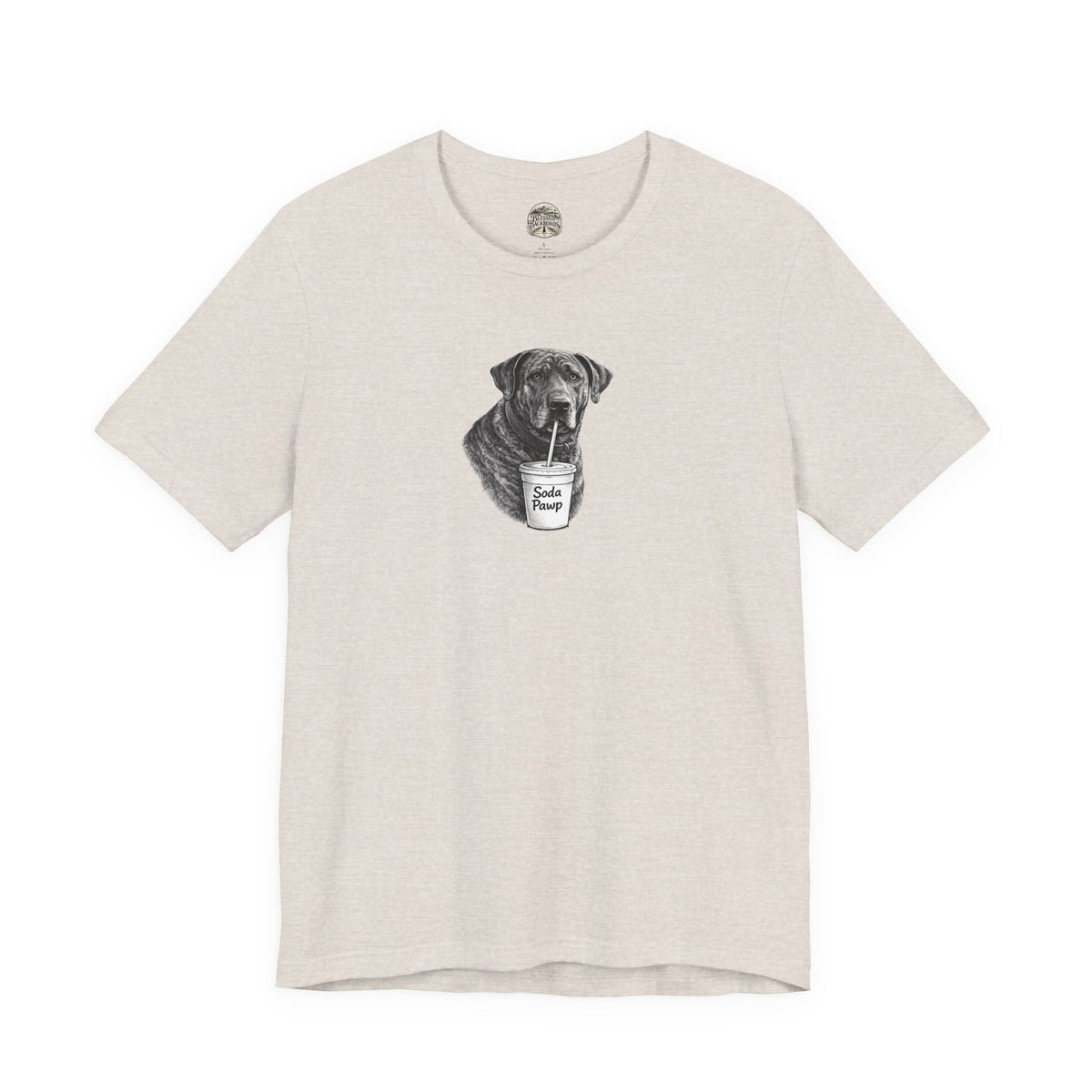 Dog With "Soda Pawp"
