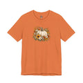 Fall Pumpkin & Sunflower T-Shirt — Autumn Floral Harvest Tee