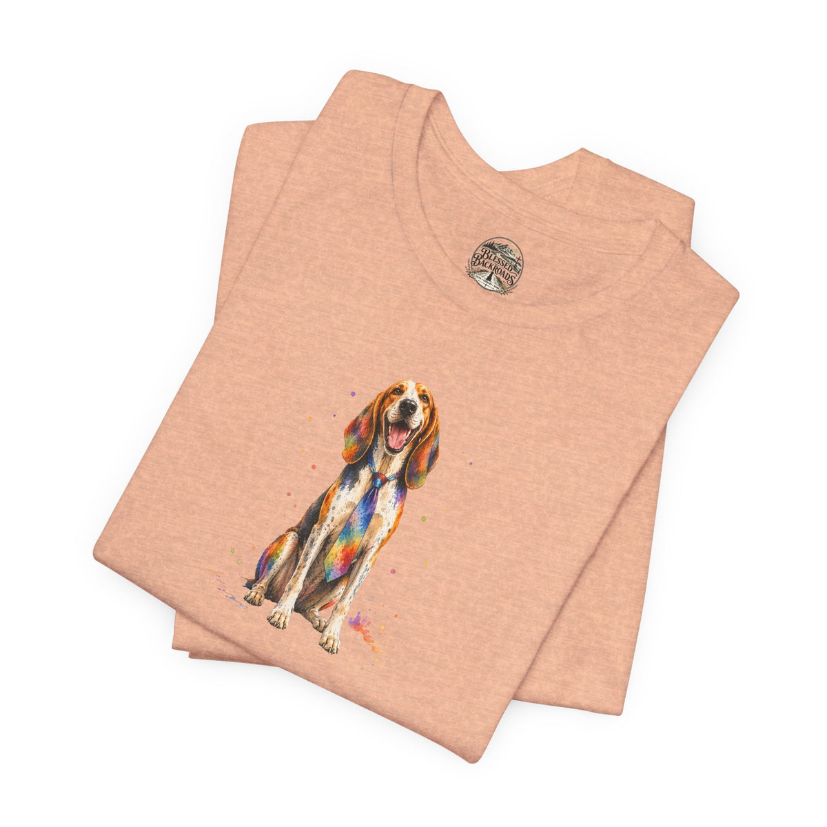 Hound Dog Watercolor T-Shirt – Colorful Dog Lover Tee