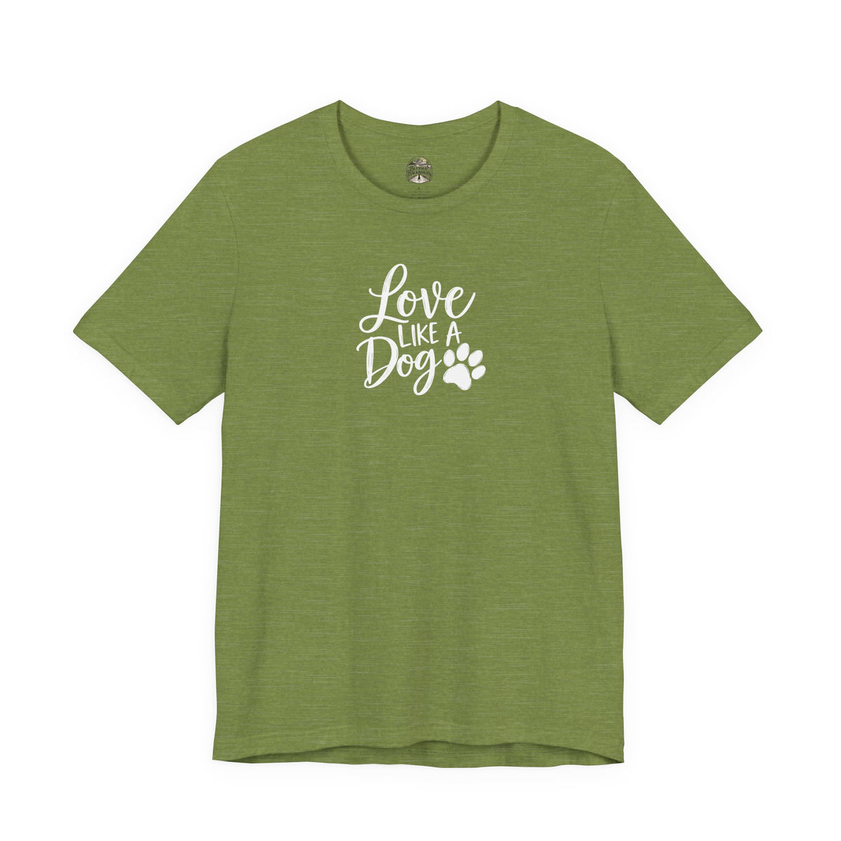 Love Like a Dog T-Shirt – Cute Paw Print Dog Lover Tee