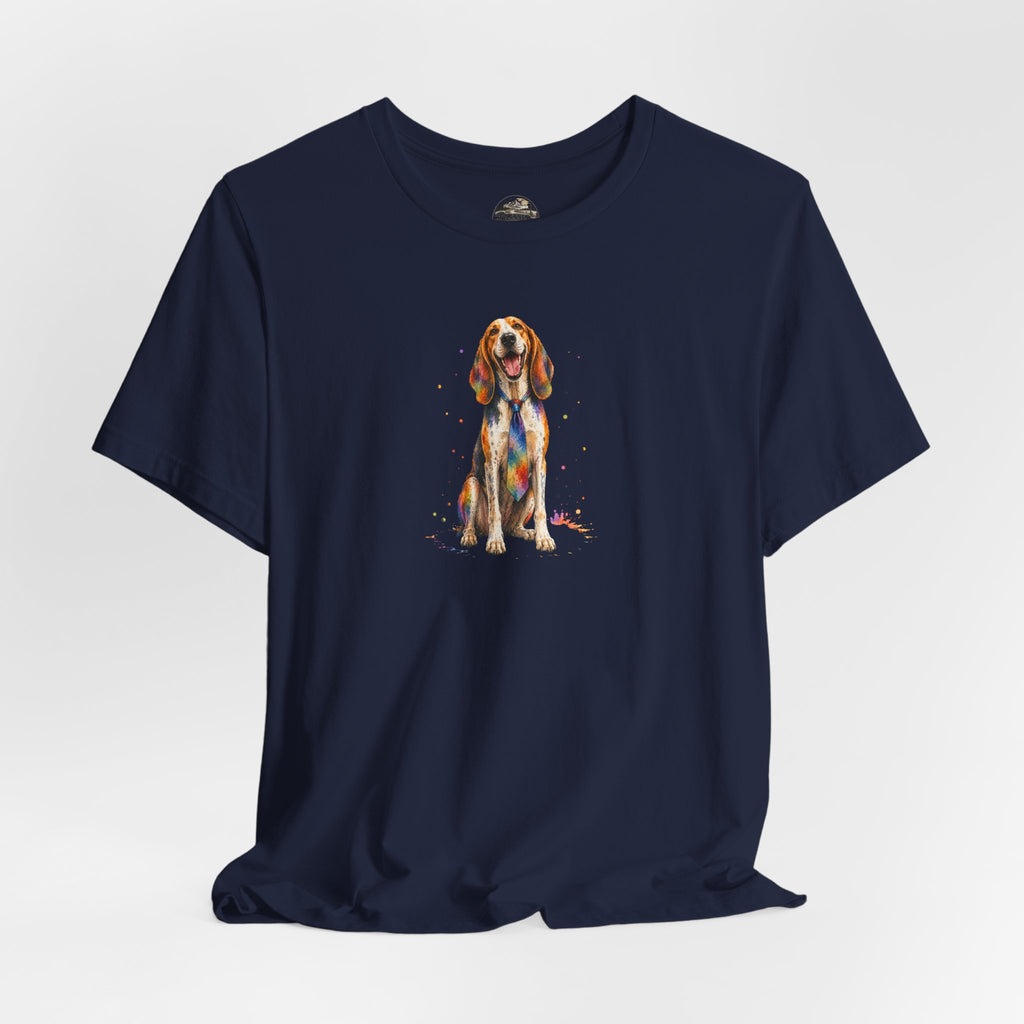 Hound Dog Watercolor T-Shirt – Colorful Dog Lover Tee