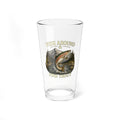 Fishing Mixing Glass 16oz – "Fish Around & Find Trout" Beer Pint for Anglers
