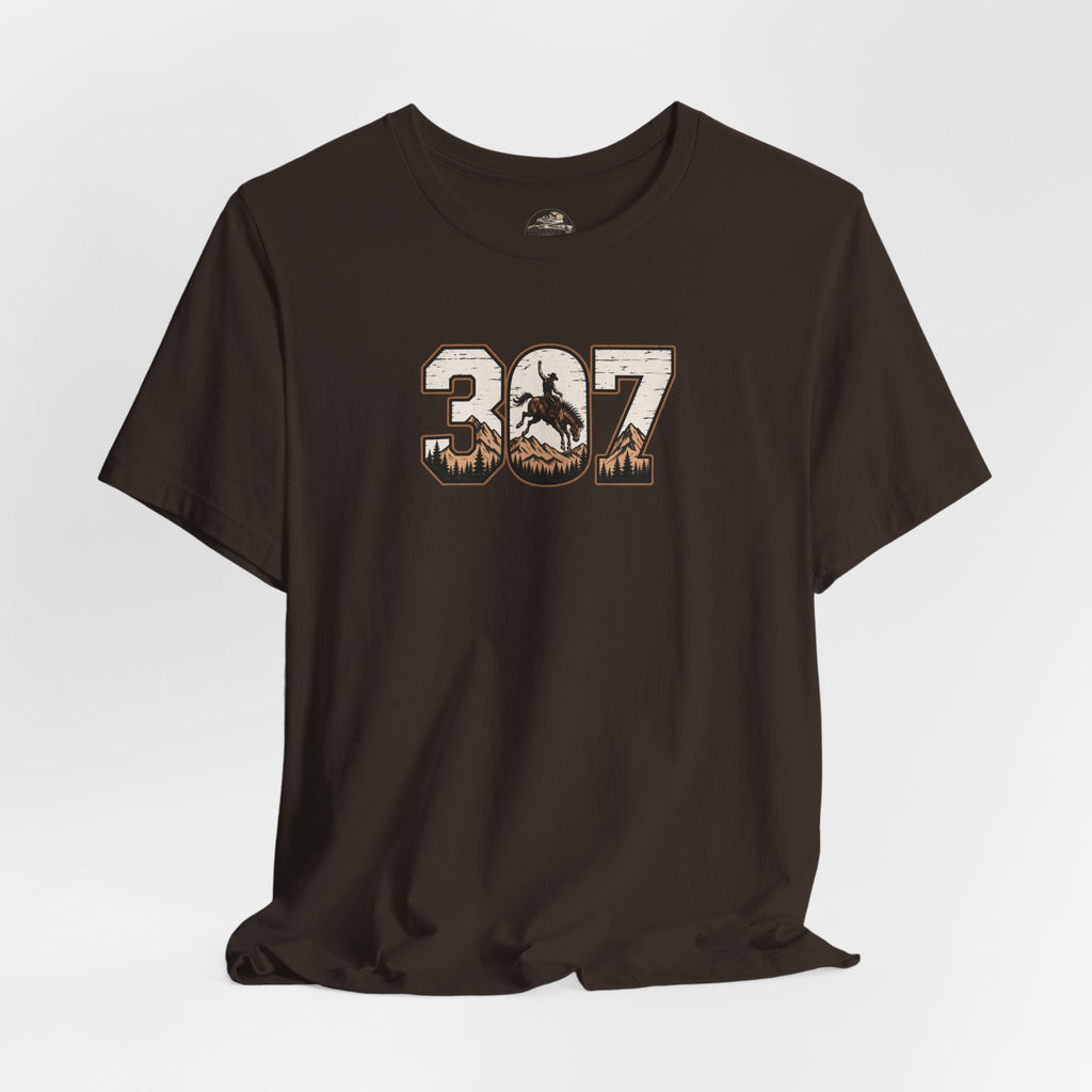 307 Wyoming Cowboy T-Shirt – Rustic Western State Pride Tee