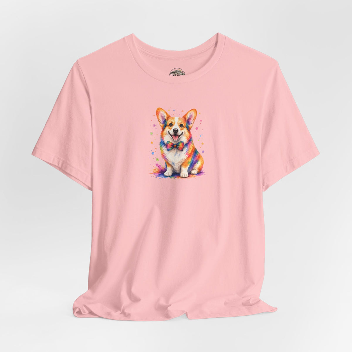 Corgi Watercolor Tee — Colorful Cute Corgi T‑Shirt