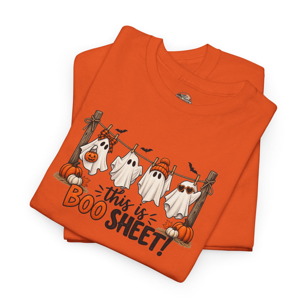 Halloween 'This Is Boo Sheet' T-Shirt – Cute Ghosts & Pumpkins Tee