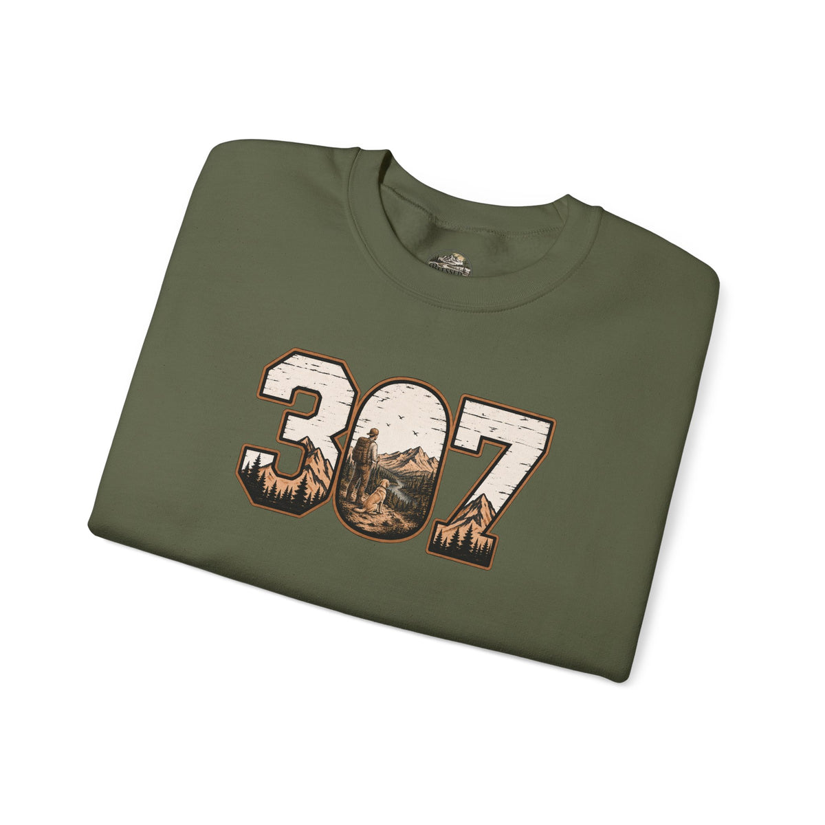 Crewneck Sweatshirt — 307 Mountain Landscape Graphic