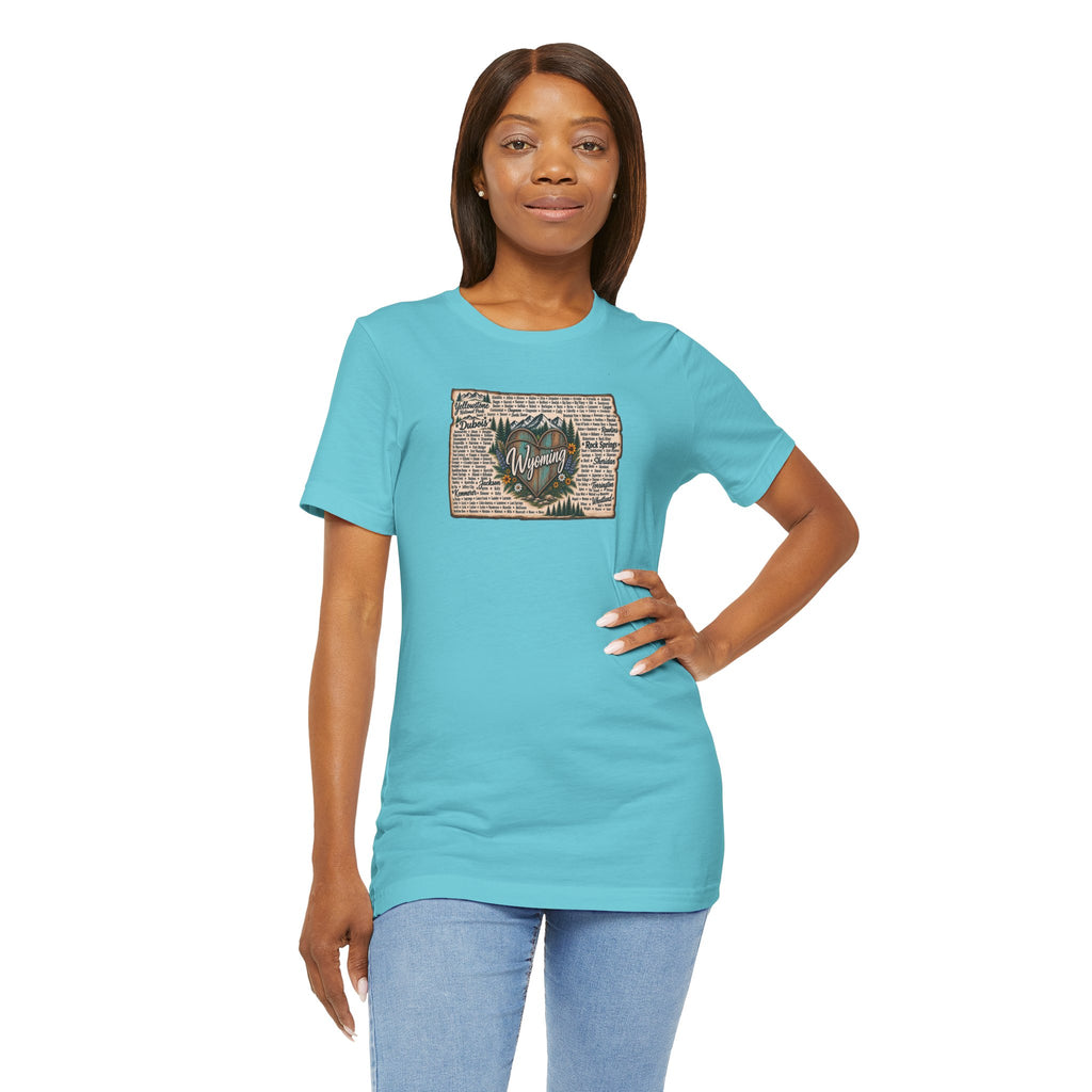 Wyoming State Outline Tee