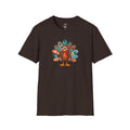 Turkey Graphic T-Shirt — Cute Patterned Thanksgiving Turkey Tee