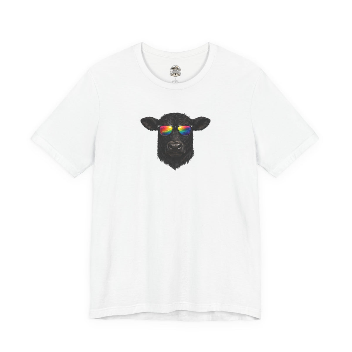 Black Cow With Sunglasses