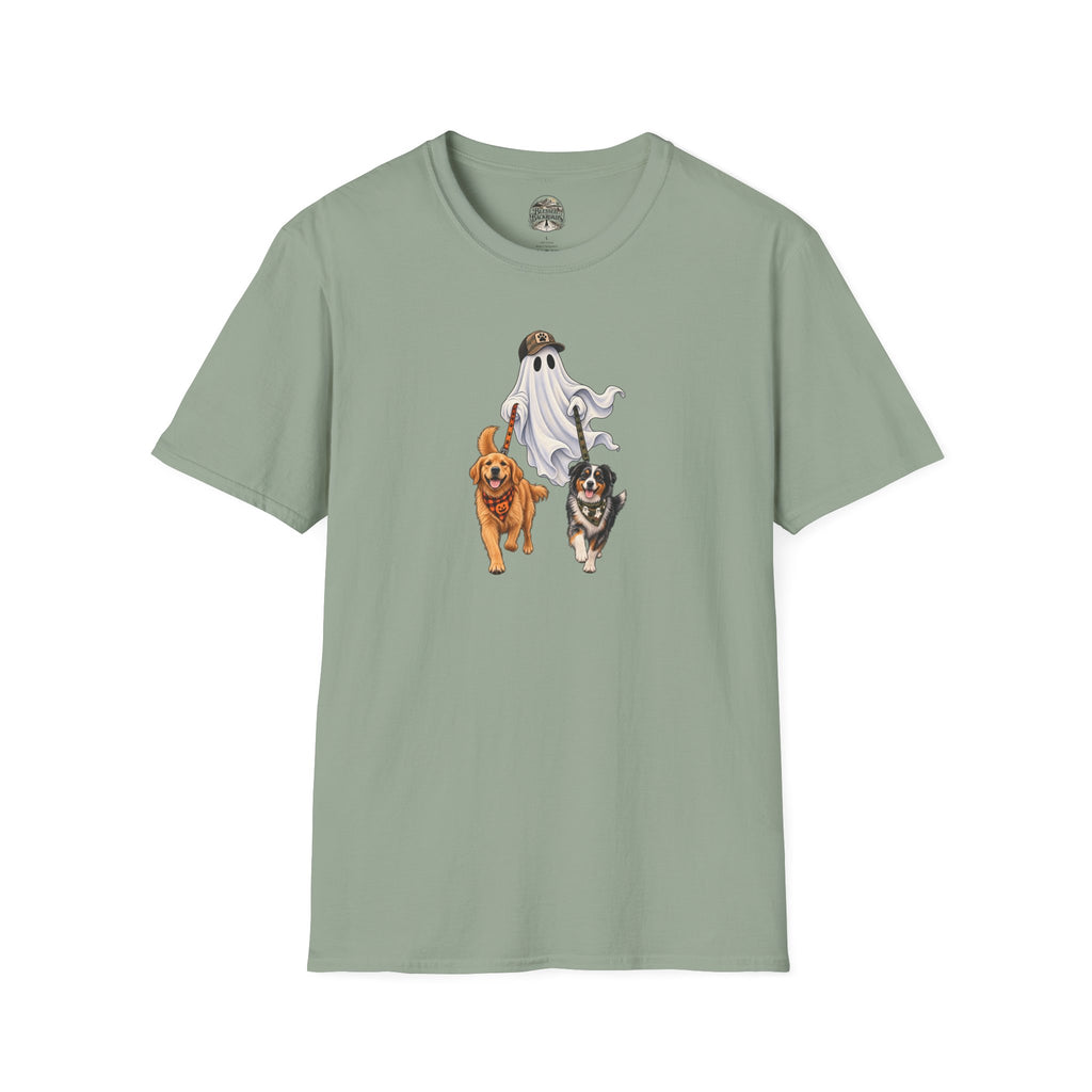 Halloween Ghost with Dogs T-Shirt