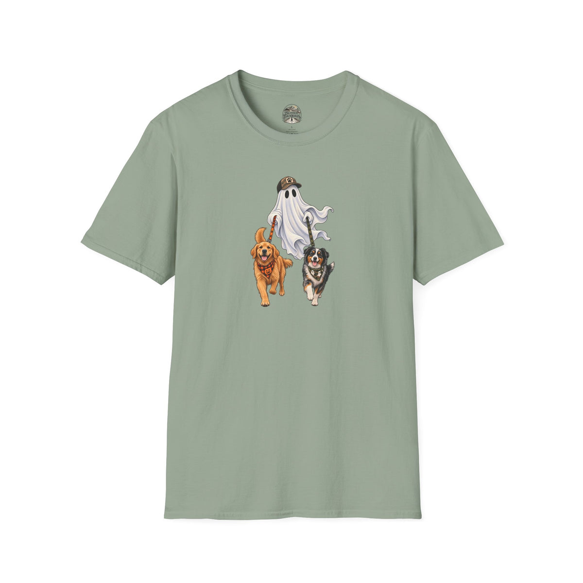 Halloween Ghost with Dogs T-Shirt