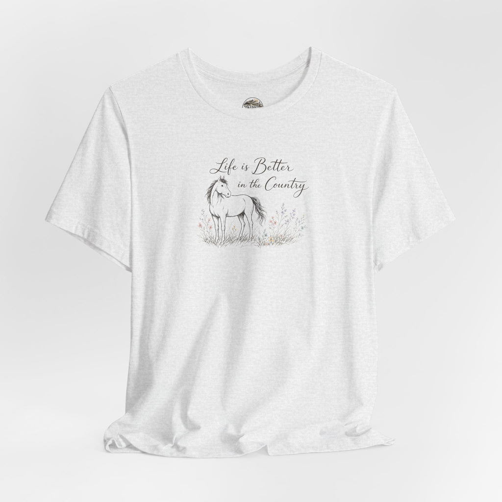 Country Life Horse Graphic Tee – "Life is Better in the Country"