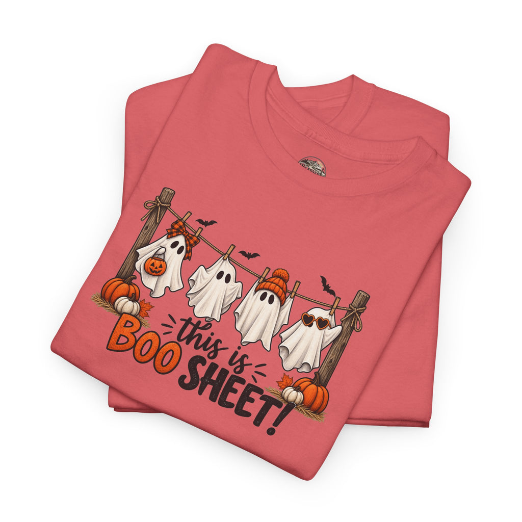 Halloween 'This Is Boo Sheet' T-Shirt – Cute Ghosts & Pumpkins Tee