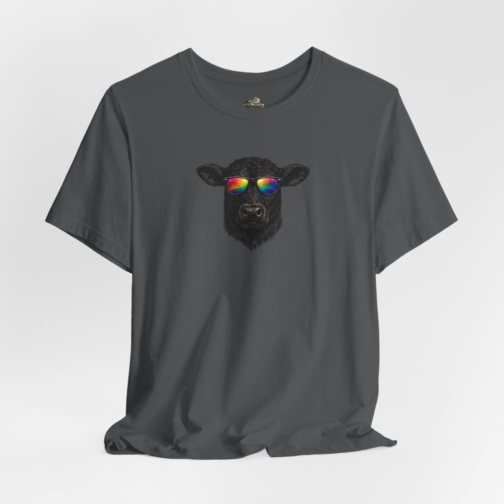 Black Cow With Sunglasses