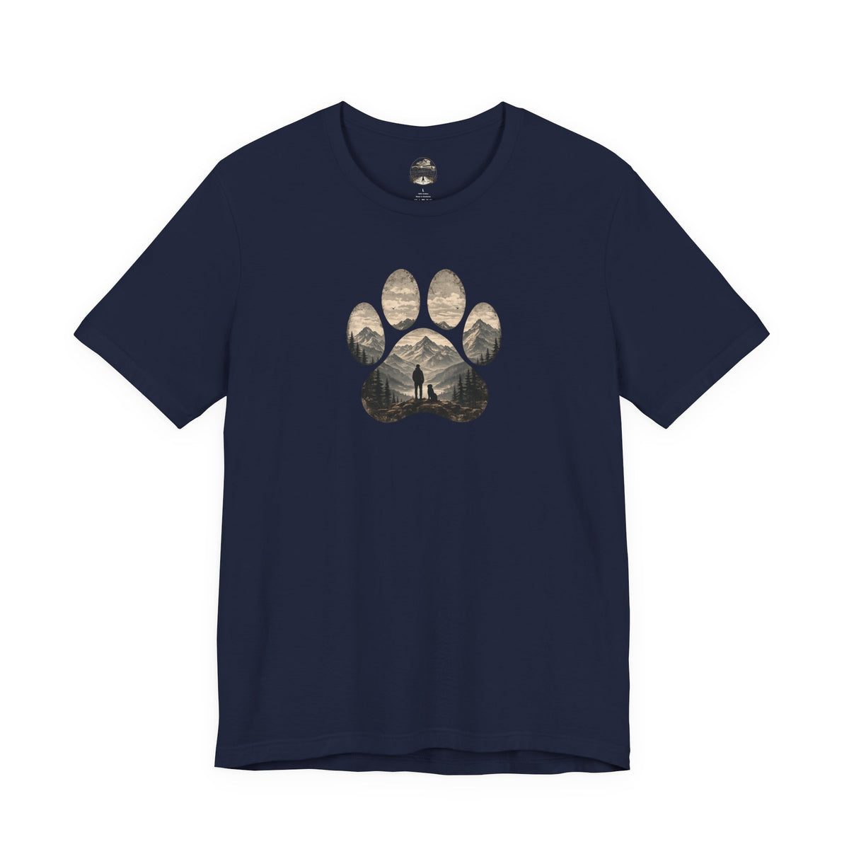 Adventure Paw Tee — Mountain Hiker Pawprint T-Shirt