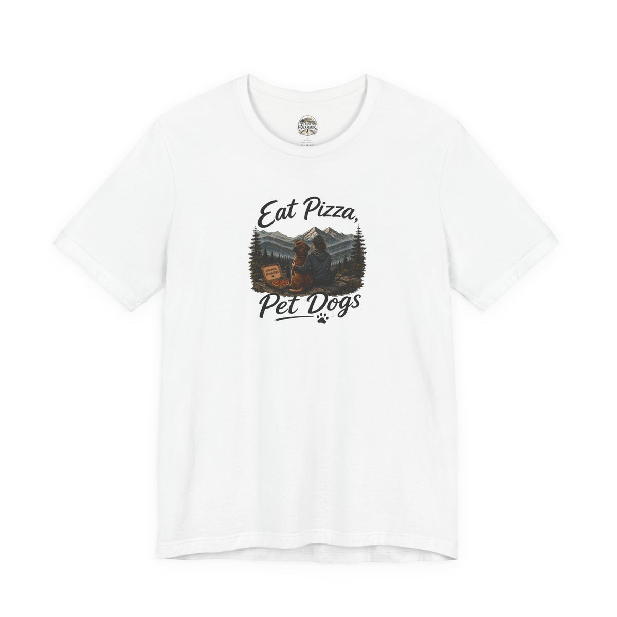 Eat Pizza Pet Dogs T-Shirt — Funny Dog Lover Tee