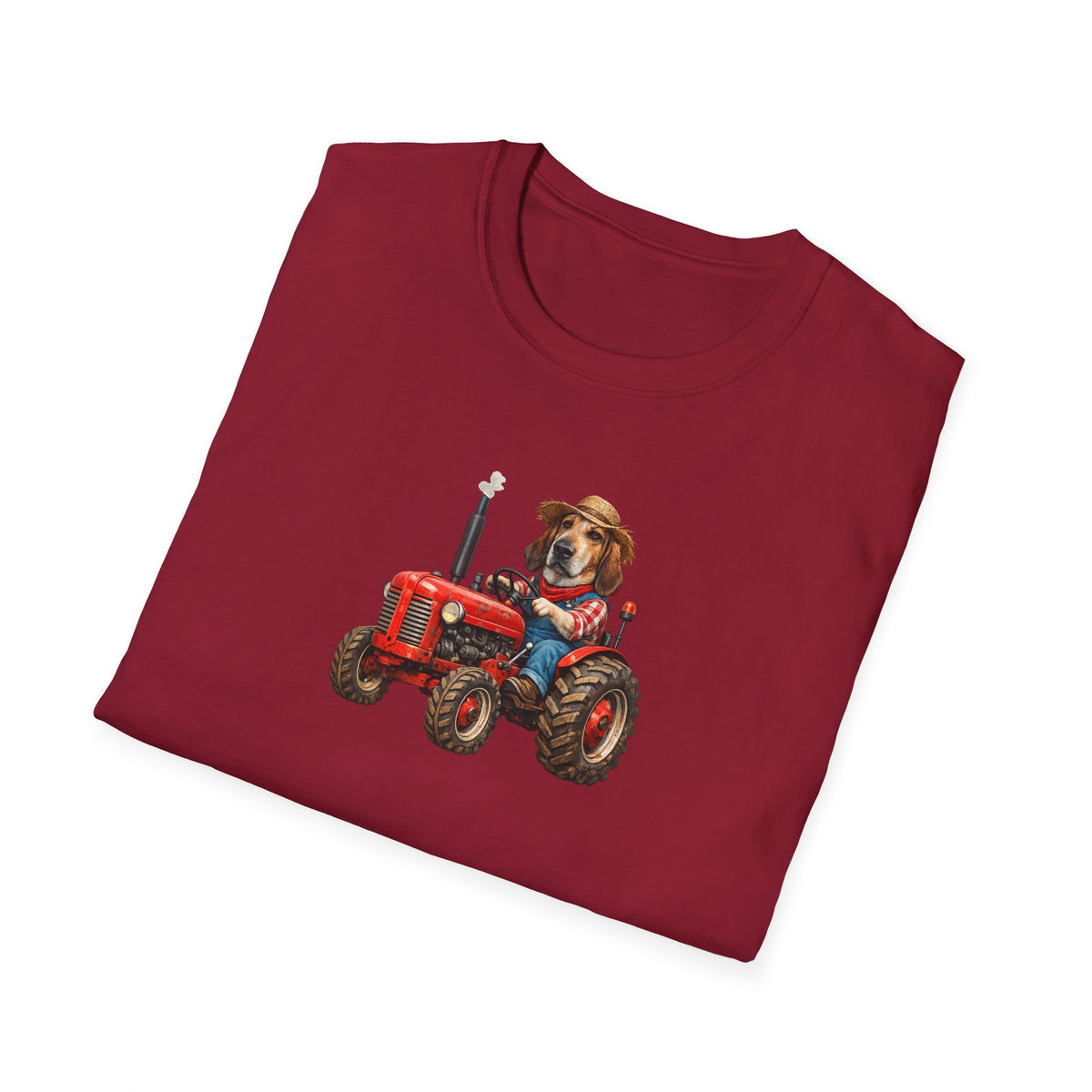 Dog on Tractor T‑Shirt — Cute Farmer Pup Graphic Tee